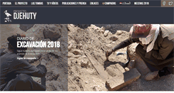 Desktop Screenshot of excavacionegipto.com