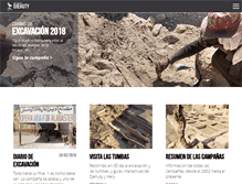 Tablet Screenshot of excavacionegipto.com